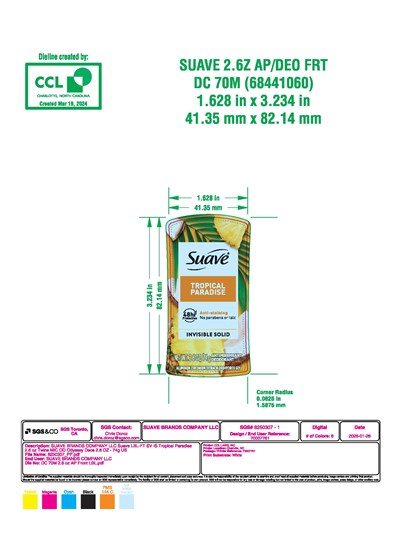 Tropical Paradise Twin Front Label (70007761 Lbl Ft Sv Is Tropical Paradise 2.6 Oz Twins Mic Ody Pp Sg1)
